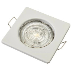 Oprawa TOPAZ kwadrat stała BS biały blacha stalowa