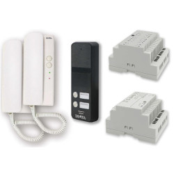 Zestaw domofonowy AS-102A Zamel dla 2 lok. 2-przew.