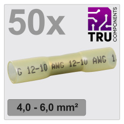 TRU COMPONENTS TC-12888412 Złącze doczołowe T24C008, z pełną izolacją , 4 - 6 mm², 42 mm, 50 szt.