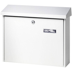 Burg W&#xE4;chter 61150 JOURNAL 5867 Letterbox Steel White DIN C4 Enamel
