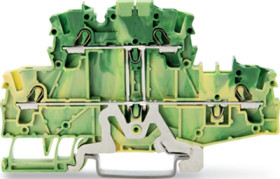 4-wire protective earth terminal, spring-clamp connection, 0.25-4.0 mm², 1 pole, green-yellow, 2002-2707/999-950
