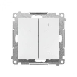 Simon 55 DIMMER – Ściemniacz do LED ściemnialnych, klawiszowy (moduł) Biały mat TESL1W.01/111