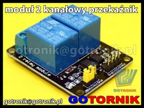 Moduł 2-kanałowy przekaźnik do AVR ARM ARDUINO