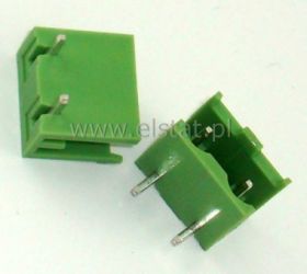 Listwa zaciskowa, męska kątowa, druk 2p r=7,5mm