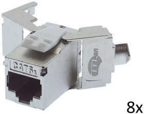 1808-8 Cat.6a Keystone Module, GHMT, 8 pieces