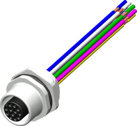 Przewód czujnik-siłownik ze złączem Złącze M12 liczba rdzeni 12 długość 500mm Rodzaj A Żeńskie