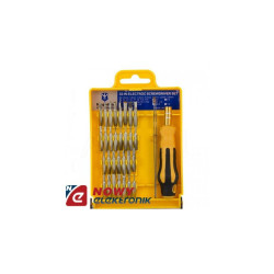 Komplet wkrętaków 30w1 końcówki zestaw śrubowkrętów