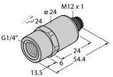 Turck Przetworniki ciśnienia 1 szt. PT4R-1001-U1-H1144