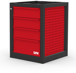 Stół warsztatowy szer. 68.5 Stół warsztatowy z szufladami Arkusz metalu dł. 66 wys. 85