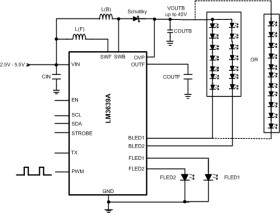 LM3639A Single chip 40V backlight + 1.5A flash LED driver