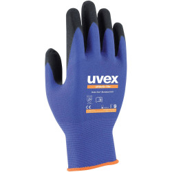 uvex 6002706 athletic lite work gloves size 6 EN 388 ergonomic fit