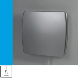 Wentylator domowy Eol F10PSF przełącznik pociągany, fi 100 mm, kolor srebrny