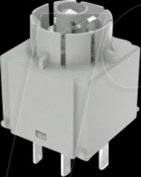 1.20.123.001/0000 RAFIX 16, switching element universal, silver, with lamp socket