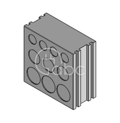 Moduł uszczelniający KT-DT duży, KT-DT 3, z 10 otworami wielozakresowymi, 41520