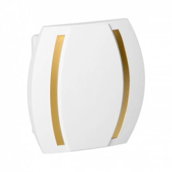 Dzwonek elektromechaniczny dwutonowy KAMELEON 230V, biało-złoty OR-DP-VD-163/W-C