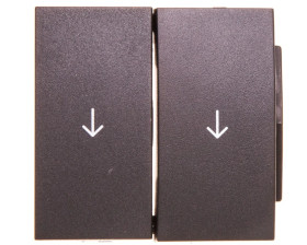 Berker B1/B5/B7 GLAS Klawisz do łącznika żaluzjowego z symbolem strzałka podwójny antracytowy 16251606