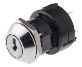 Wyłącznik kluczykowy, 150 mA przy 250 V AC 6-Way, -30 → +85°C