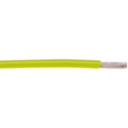 Przewód montażowy 0,09 mm² Żółty Alpha Wire PTFE 28 AWG 250 V dł. 30.5m 13332 200°C Ustawa stanu Kalifornia 65,