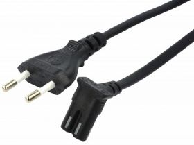 KABEL ZASILAJACY 2PIN KAT.1,5M CZARNY