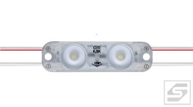 Moduł LED Citi 2 Lens V3 Czerwony; IP65;0.72W/60mA;12V;wym.48.5x15x7.7