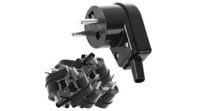 Viplast Wtyczka Kątowa Czarna 10X220-05