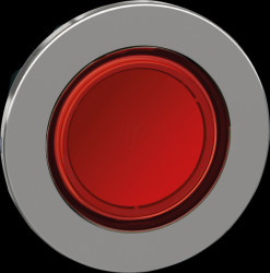 ZB4FW343 Front element illuminated pushbutton ZB4F Ø 30mm, red, non-latch