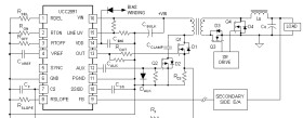 110-V active clamp current mode PWM controller with P-channel clamp FET and 0.75V CS threshold