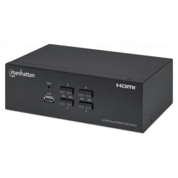 Przełącznik KVM HDMI/USB 4x1 Dual-Monitor Video 4K*30Hz