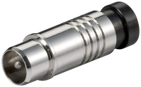 Wtyk kompresyjny do mocowania na kablach koncentrycznych