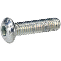 R-TECH 337333 M3 X 12 Hex Socket Button Screws Steel BZP - Pack Of 100