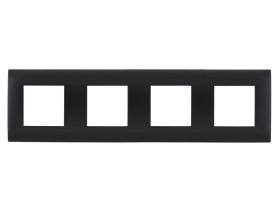 DANTE Ramka 4 poczwórna czarny 450984 KOS
