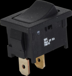 01801.1151-00 Rocker switch ON-OFF, 1-pin, black