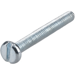 R-TECH 337016 Slotted Pan Head Machine Screws BZP M3 25mm - Pack Of 100