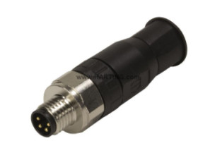 Złącze wielostykowe przemysłowe 4-pinowe M8 Montaż na kablu Wtyczka HARTING