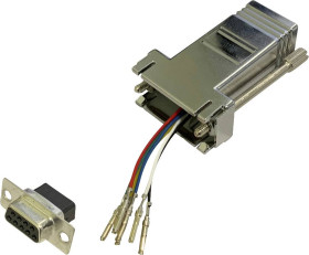 Adapter BKL Electronic 10121102 złącze żeńskie D-SUB 9-pin - złącze żeńskie RJ12