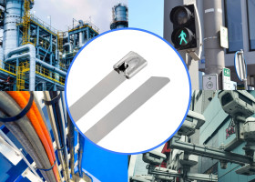 TRU COMPONENTS TC-12656552 Opaski kablowe stalowe 360 mm 4.6 mm AISI 316 100 szt.