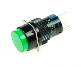 Przełącznik przyciskany LAS1-AY-11ZG-12V; ON-ON