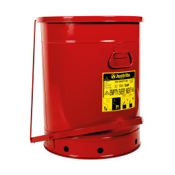 Pojemnik na odpady łatwopalne 80L, kolor: Czerwony, materiał: Stal, 46.7cm, Justrite