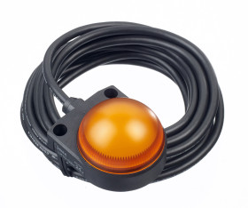 Lampka kontrolna do montażu panelowego 24 V ac/dc, 24V dc Pomarańczowy LED Czarny Idec