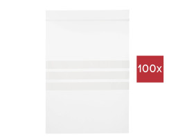 TRU COMPONENTS Woreczek strunowy z paskiem opisowym (D x S) 170 mm x 120 mm przeźroczysty polietylen 100 szt.