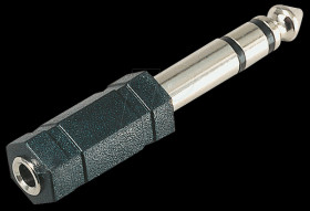 6.3 Stereo jack plug to 3.5 stereo jack socket