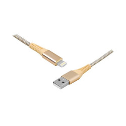 Kabel USB-Apple iPhone/8p 1m zł złoty lightning ipad