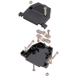 Encitech 2360-0102-03 D-Sub Housing 25 Pins Plastic Black 180&#xB0; 1pc