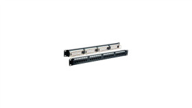 Patch Panel Utp Cat6 24 Porty Rj45, 1U, Czarny