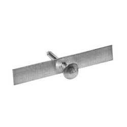 Taśma aluminiowa cięta 100 mm z gwoździem 3x30 mm 1kg/214szt. TA-Cg-100/1 Alprod