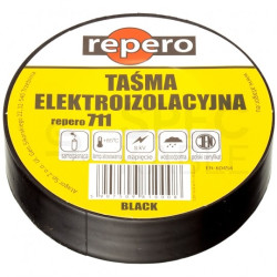 Taśma izolacyjna PVC 25mm x 20m Repero 711 czarna