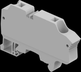 Terminal block, spring-clamp connection, 0.5-16 mm², 2 pole, 57 A, 8 kV, gray, 1SNK710010R0000