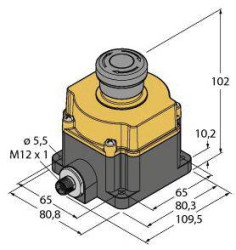 Turck SSA-EB1PLGR-12ED1Q8 Przycisk zatrzymania awaryjnego IP65 1 szt.