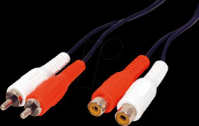 11994326 Cinch cable, duplex connector/socket, 5 m