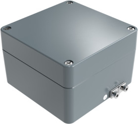 Aluminum EX enclosure, (L x W x H) 140 x 140 x 91 mm, gray (RAL 7001), IP66, 251414090